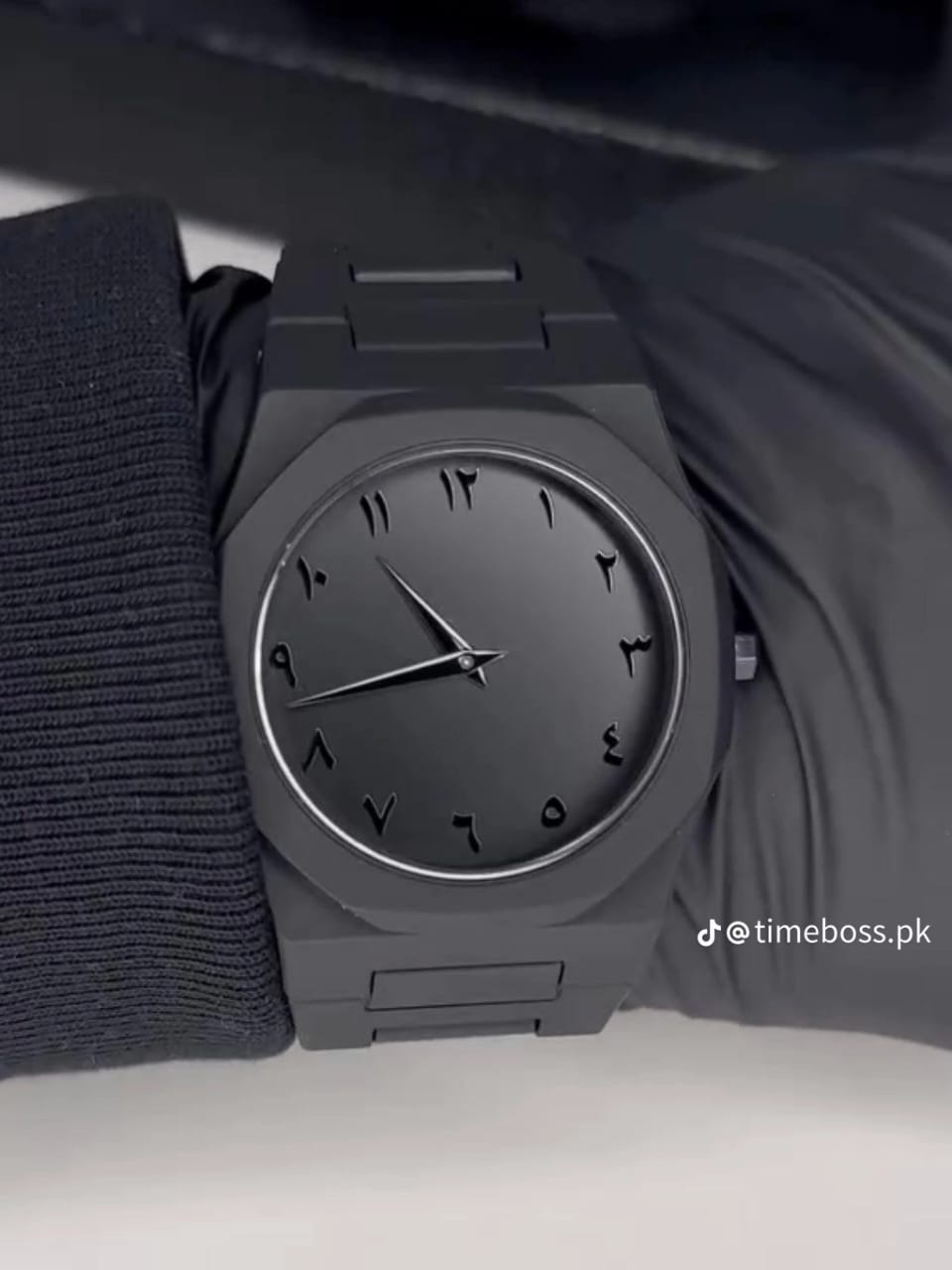 Arabic Aura Black Dial Watch